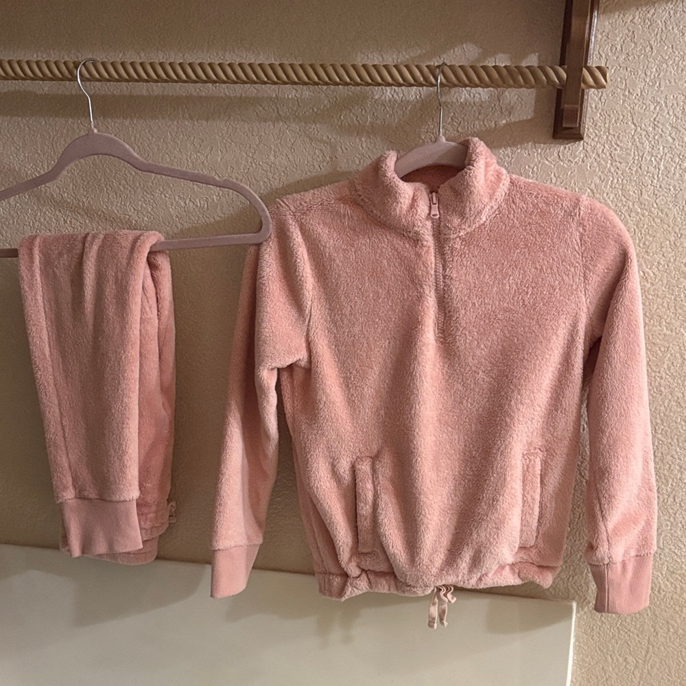 Old Navy Kids Pink Fleece Matching Set